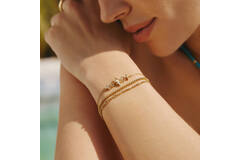  Chill Voyager - Schakelarmbanden - Zilver / 14kt GP - 18,5cm